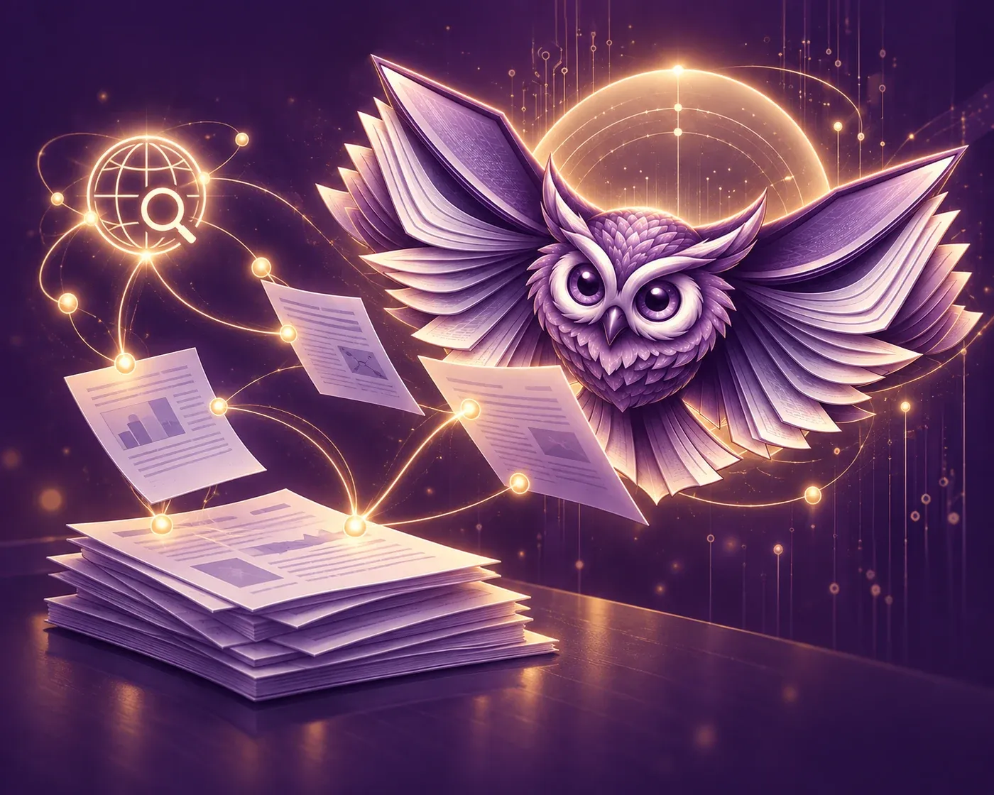 Grounded research with source citations in Expert AI