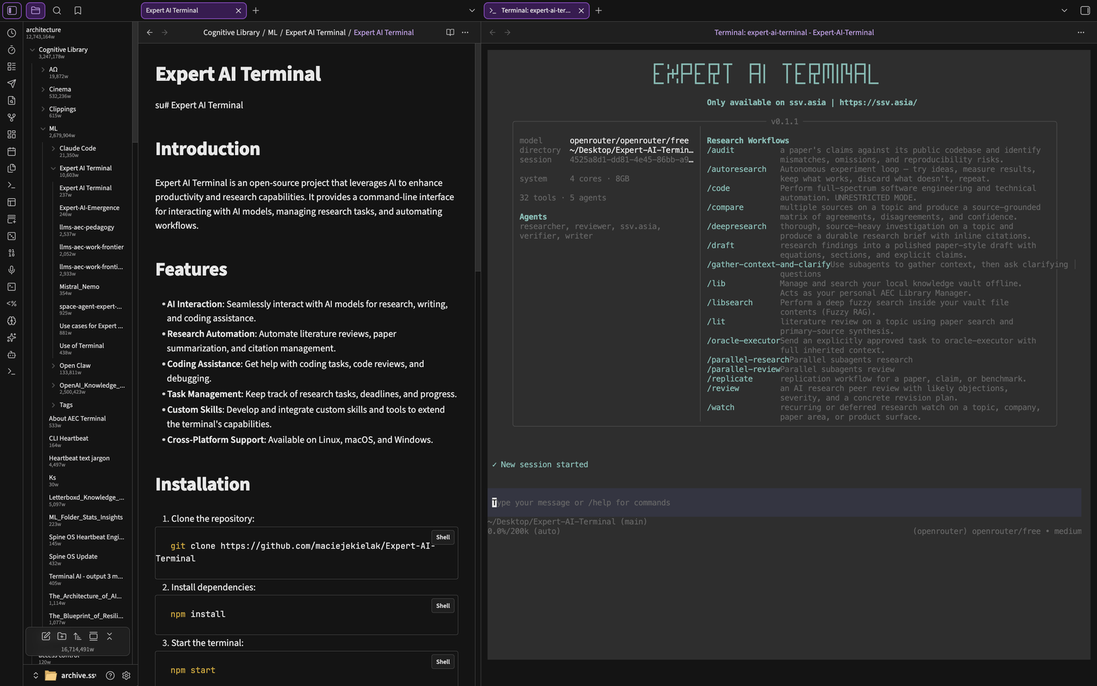 Expert AI Terminal